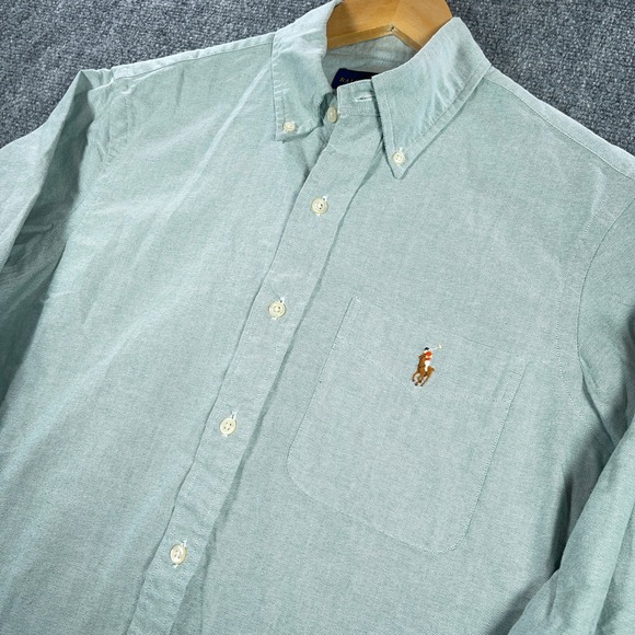 Ralph Lauren Other - Ralph Lauren Button Down Shirt Mens S Green Classic Fit Flesh Pony #AB985